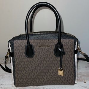 Mercer multicolour belted satchel - NWOT